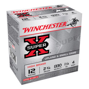 Winchester Super-X High Brass 12GA 2.75" #4 Shot Shells