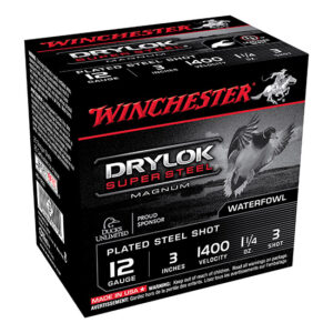 Winchester Super-X Drylok Steel 12GA Shotgun Shells
