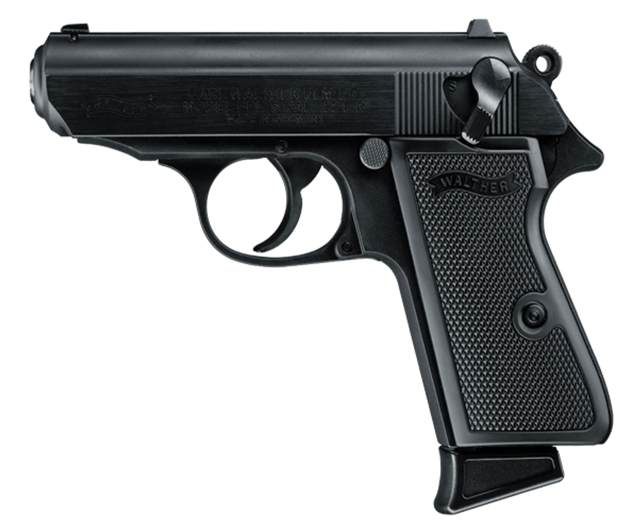 WALTHER PPK/S 22LR PSTL BLK 10RD MAG - Walther Arms