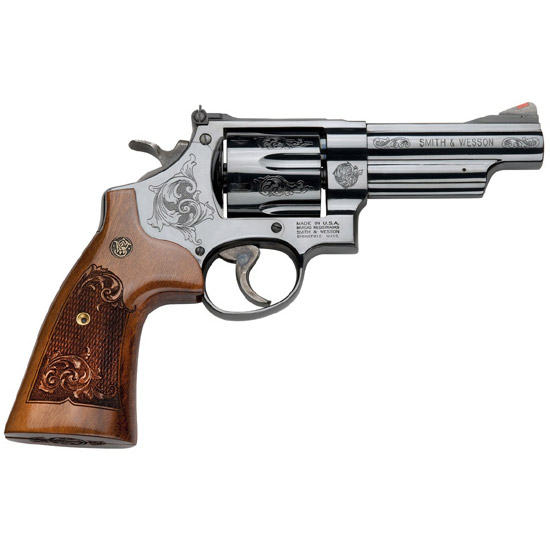 S&W 29 44MAG 4″ AS 6-SHOT – BRIGHT BLUED MACHINE ENGRAVED - No Credit Card Fees - Free Shipping
