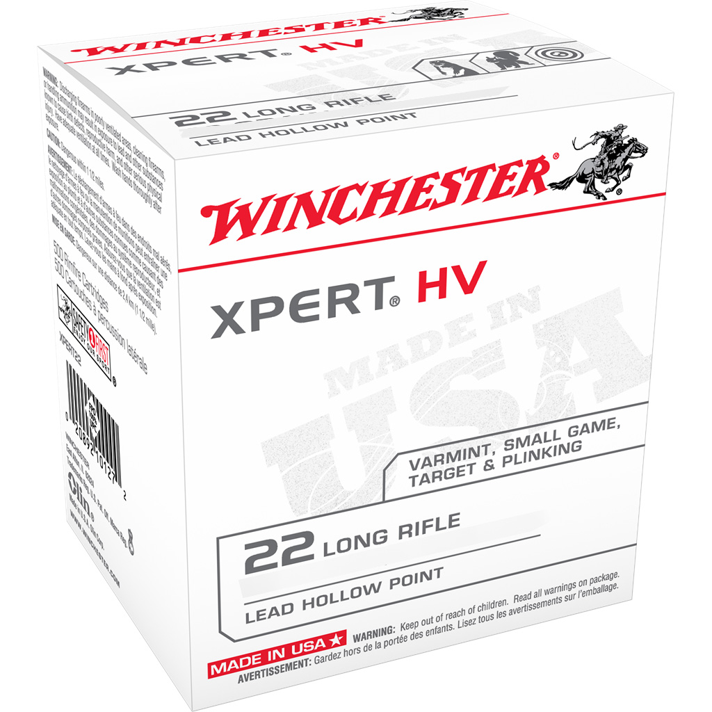 Winchester .22 LR 42gr HP – 100rd