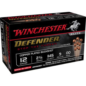 Winchester Defender 12 Gauge 00 Buckshot Ammo