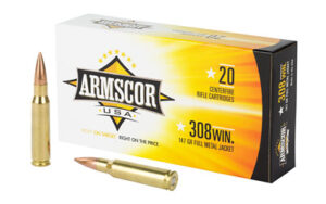 Armscor 308 Win 147gr FMJ Rifle Ammunition