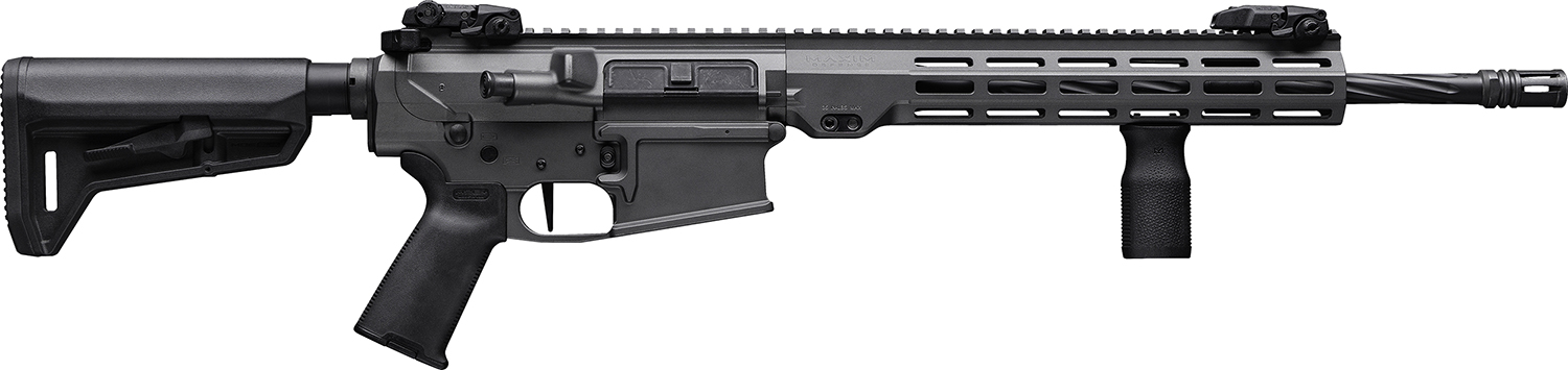 Maxim Defense MXM49689 MD10 L 6.5 Creedmoor 20+1 18″ Fluted Barrel, Sniper Gray Rec/M-LOK Handguard, Black Magpul Furniture, SL-K Stock, MVG Grip, MBUS Sights, Blackout Defense Flat Trigger - No Credit Card Fees - Low, flat rate shipping