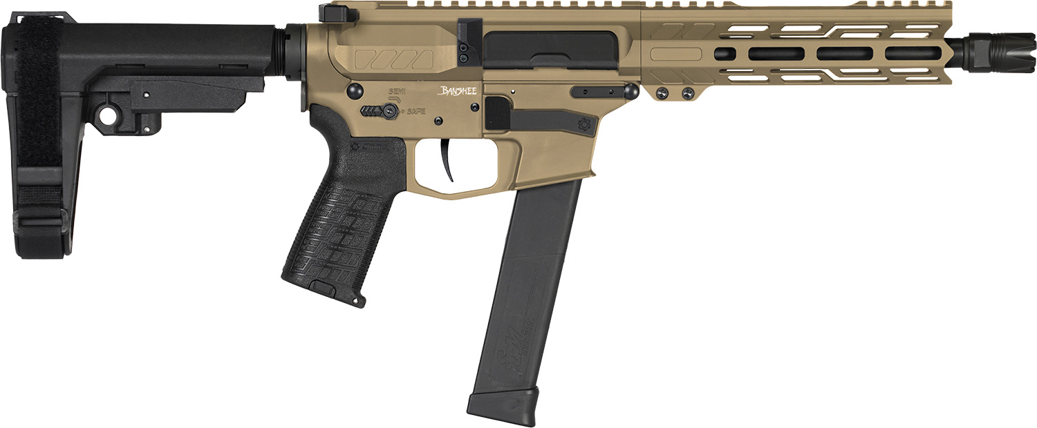 CMMG PISTOL BANSHEE MK10 10MM – 8″ 15RD W/ RIP BRACE COY TAN - No Credit Card Fees - Free Shipping