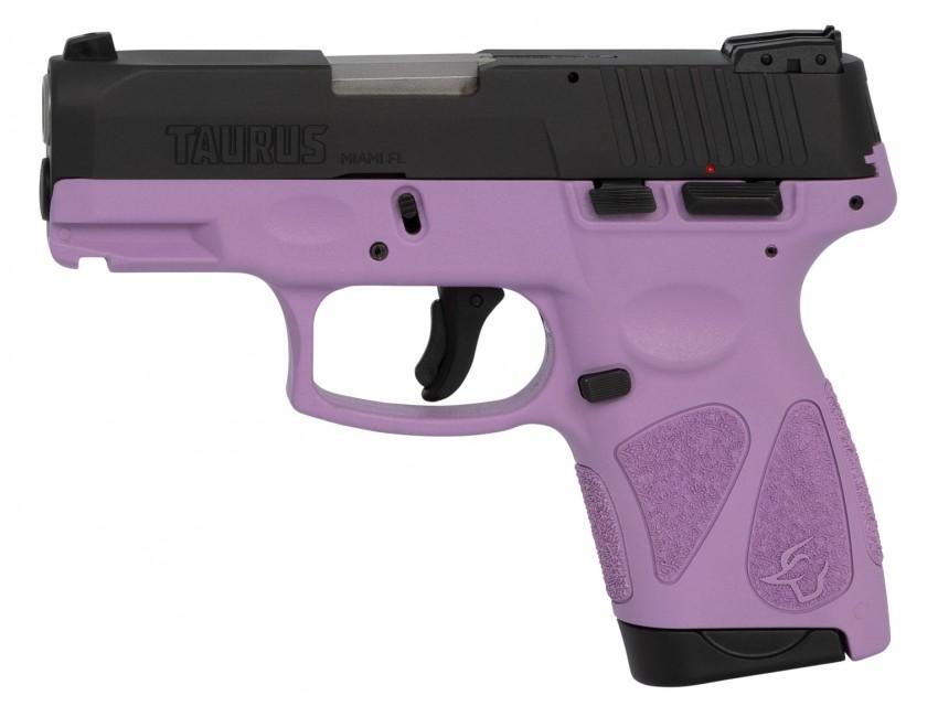 Taurus G2S 9mm Luger Pistol - Black Slide/Purple Grip