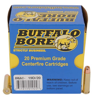 Buffalo Bore .357 Magnum 125gr JHP Ammo - 20 Rounds