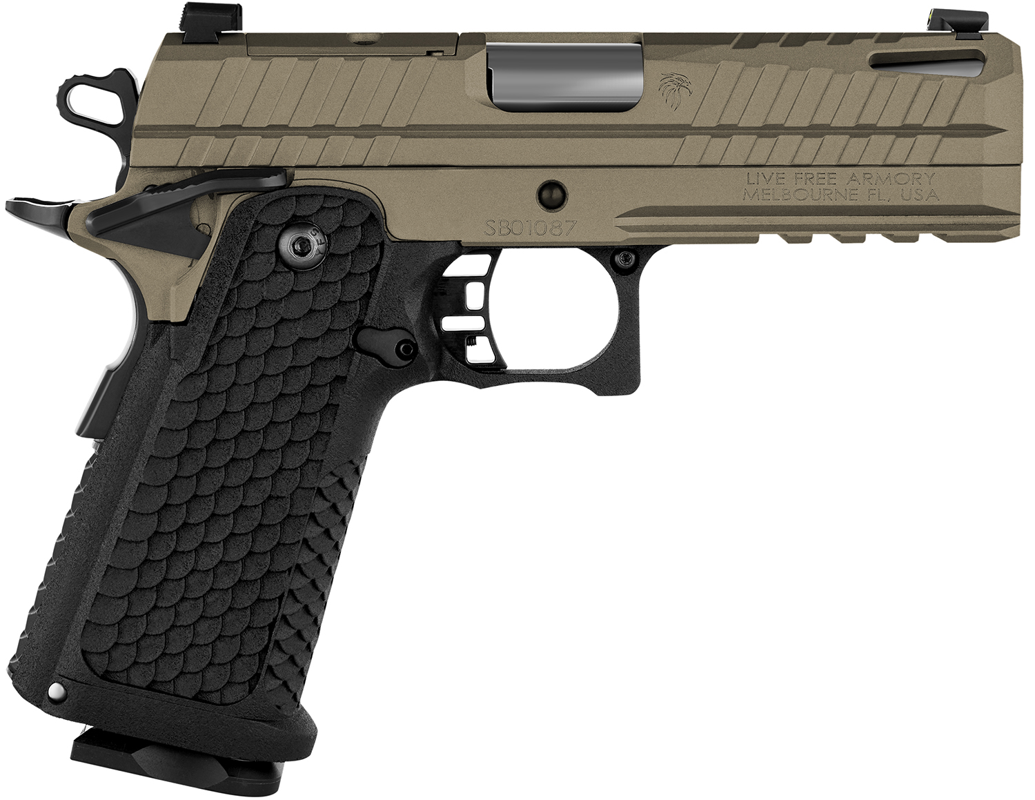 Live Free Armory Apollo 11 9mm Pistol - 17+1, 4.15"