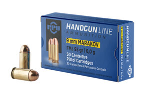 PPU 9x18mm Makarov 93gr FMJ Handgun Ammo - 50/Box