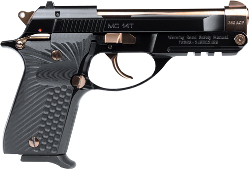 GIRSAN MC14T COLORWAY 380ACP – G10 13RDS ROSE GOLD/GLOSS BLK - No Credit Card Fees - Free Shipping