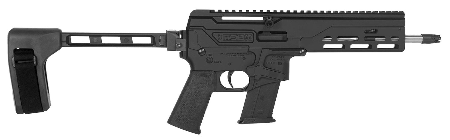 Diamondback DBX57 5.7x28mm Semi-Auto Pistol with Brace