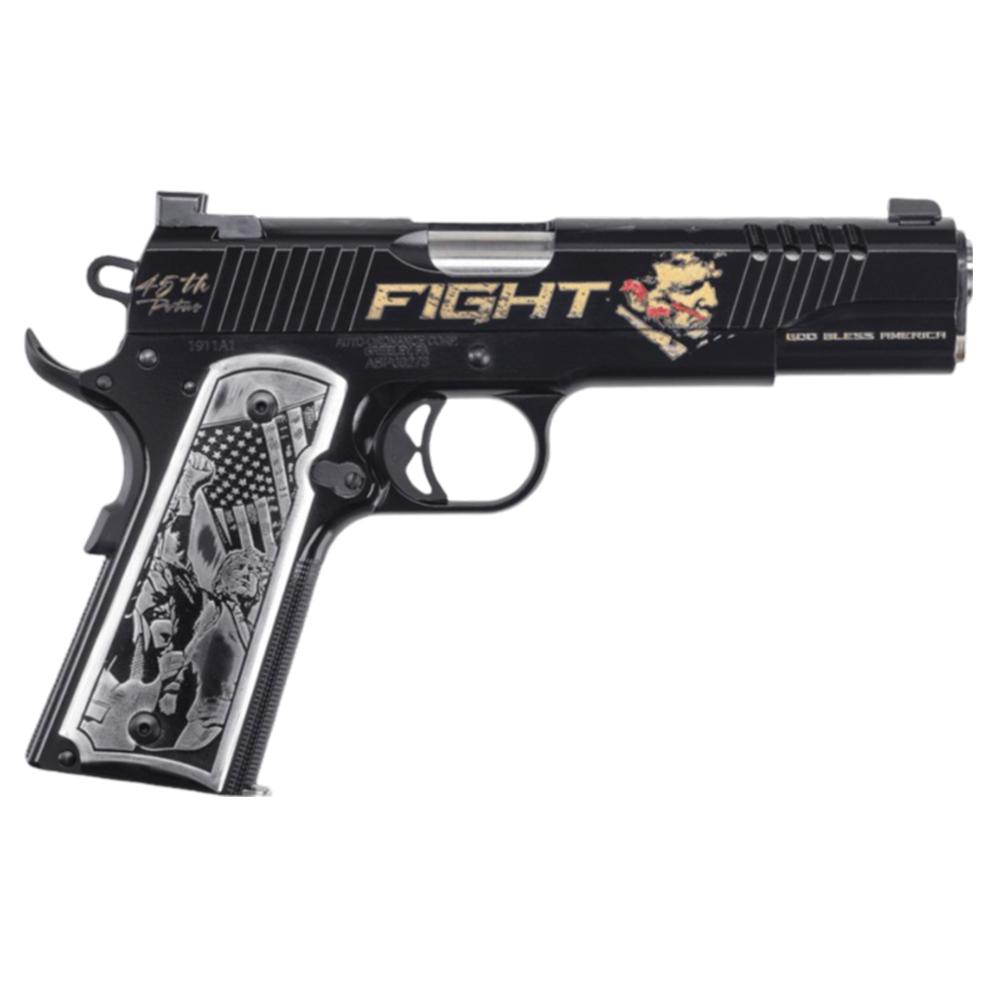 AUTO-ORDNANCE – THOMPSON TRUMP FIGHT 1911 45ACP SS 7+1# - No Credit Card Fees - Low, flat rate shipping