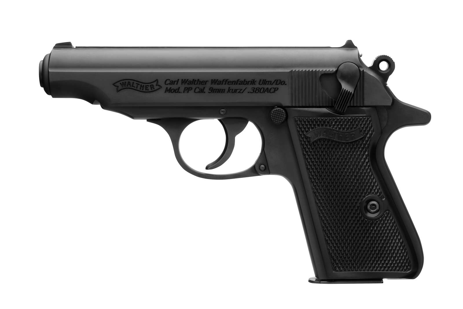 Walther PP Black Pistol 32 ACP 3.9 in. Black 8 rd. - No Credit Card Fees - Low, flat rate shipping