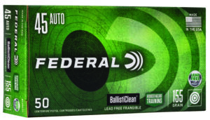 Federal BallistiClean 45 ACP Lead-Free Ammo 50 Rounds