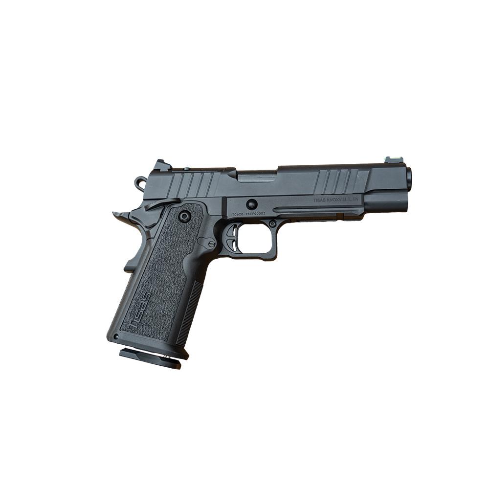 Tisas 1911 Duty B9R Double Stack Handgun 9mm Luger 17rd Magazine 5'' Barrel  Black Cerakote RMS/c Optic - SDS Arms