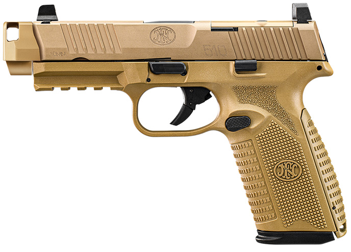 FN 510 MRD Comp 10mm Pistol - 15rd FDE