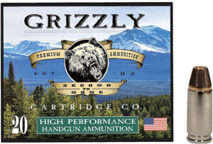 Grizzly Ammo 9mm+P 124gr FMJ Flat Point - 20 Rounds