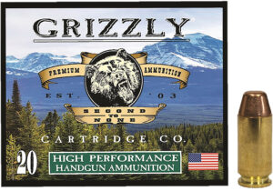 Grizzly Ammo .40 S&W 200gr FMJ Flat Point - 20 Rounds