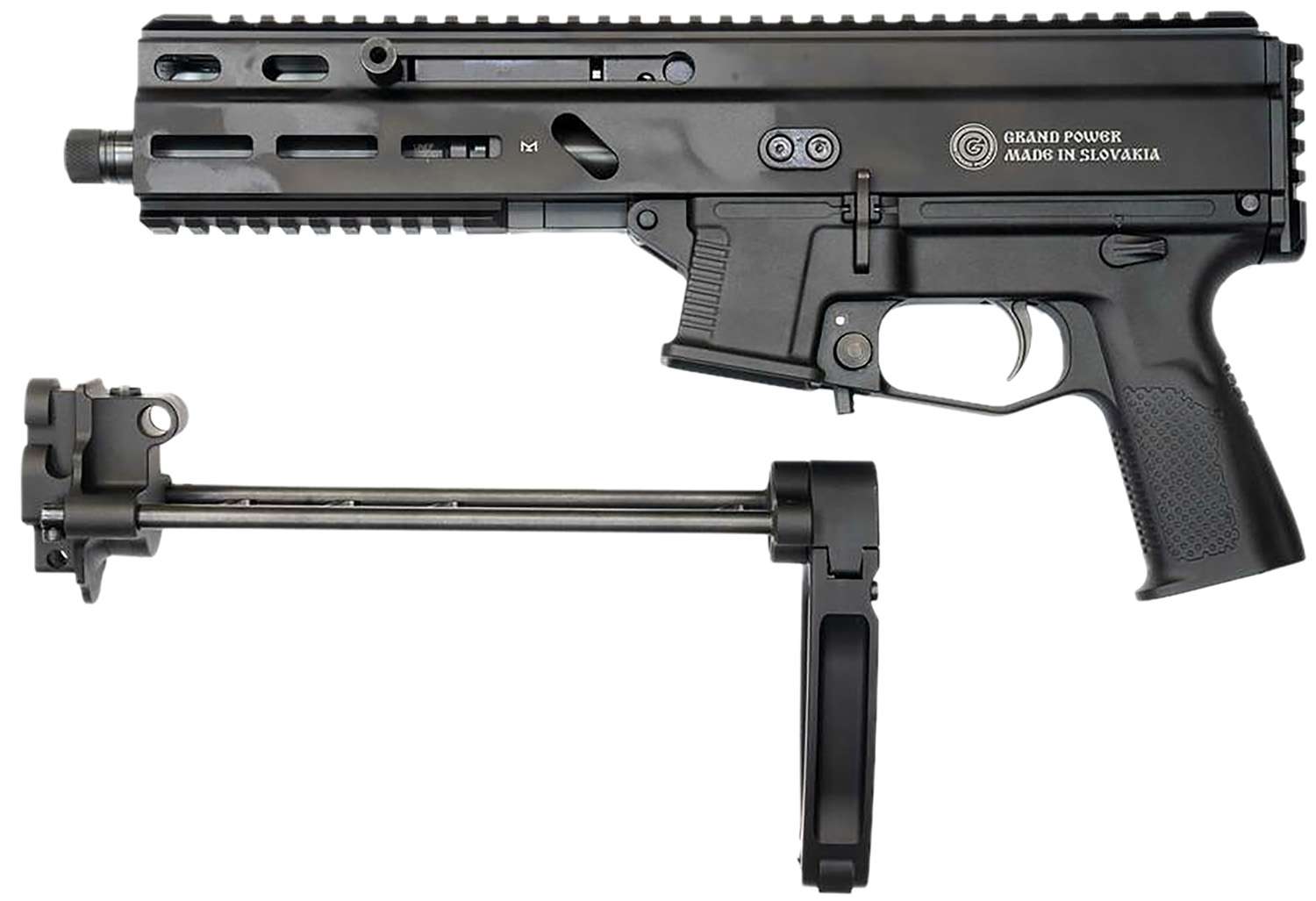 Grand Power Stribog SP10A3 10mm 8" Sub Pistol with Tailhook Brace