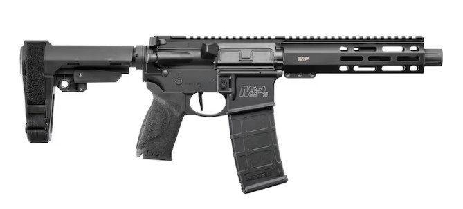 S&W M&P15 PISTOL 5.56 7.5″ BBL – 30-SHOT W/ SBA3 ADJ ARM BRACE - No Credit Card Fees - Free Shipping