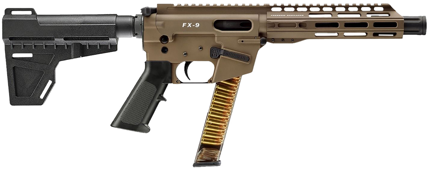 Freedom Ordnance FX9P 9mm AR Pistol 31+1 Flat Dark Earth