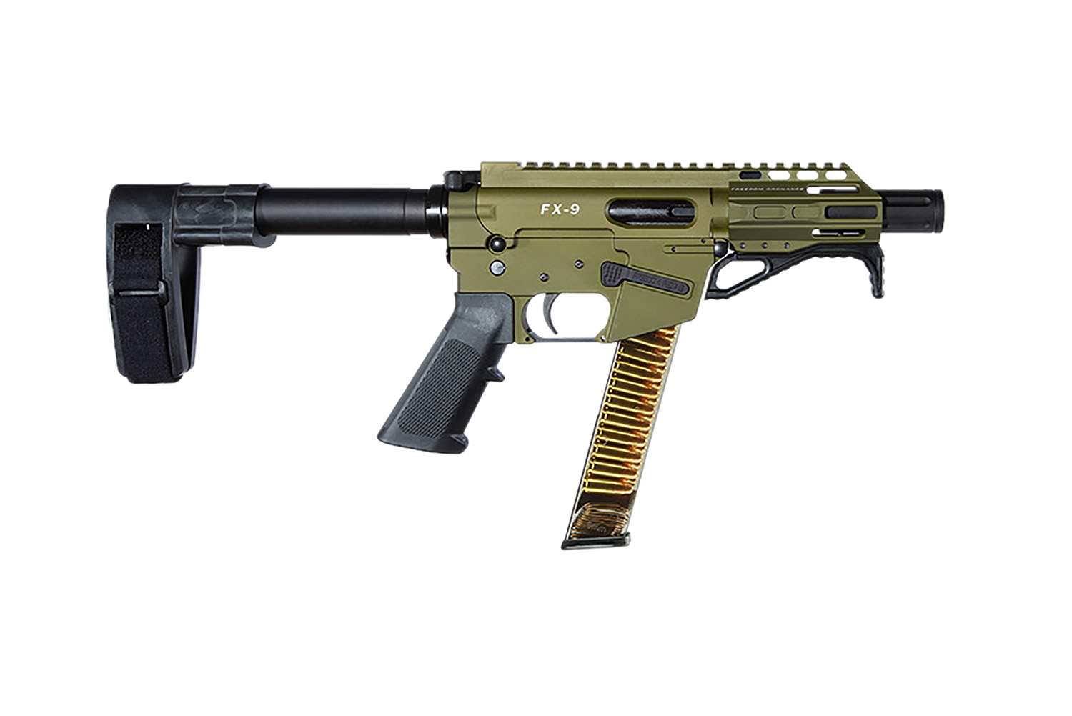 FREEDOM ORDNANCE FX9P4SBM-ODG FX9P 9mm Luger 4″ OD Green - No Credit Card Fees - Low, flat rate shipping