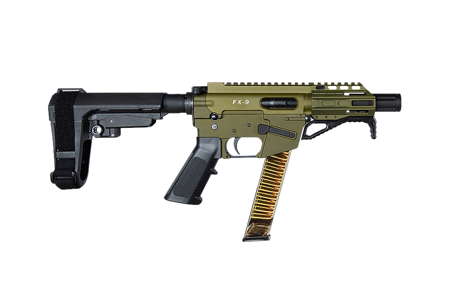 FREEDOM ORDNANCE FX9P4S-ODG FX9P 9mm Luger 31+1 4″ OD Green - No Credit Card Fees - Low, flat rate shipping