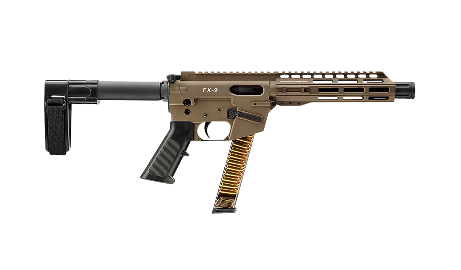 FREEDOM ORDNANCE FX9P8SBM-FDE FX9P 9mm Luger 8″ Flat Dark Earth - No Credit Card Fees - Low, flat rate shipping