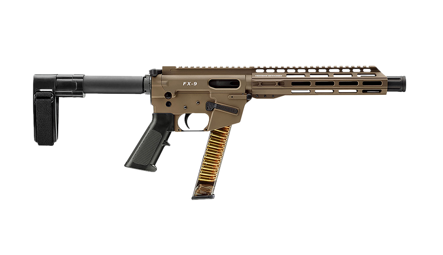 Freedom Ordnance FX9P 9mm AR Pistol 10" FDE