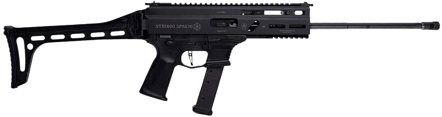 Grand Power 810091156025 Stribog SP9A3G 9mm Luger 16″ Black Barrel, Black Receiver, Polymer Stock & Grip