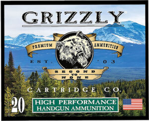 Grizzly Ammo 10mm Auto 165gr JHP - 20 Rounds