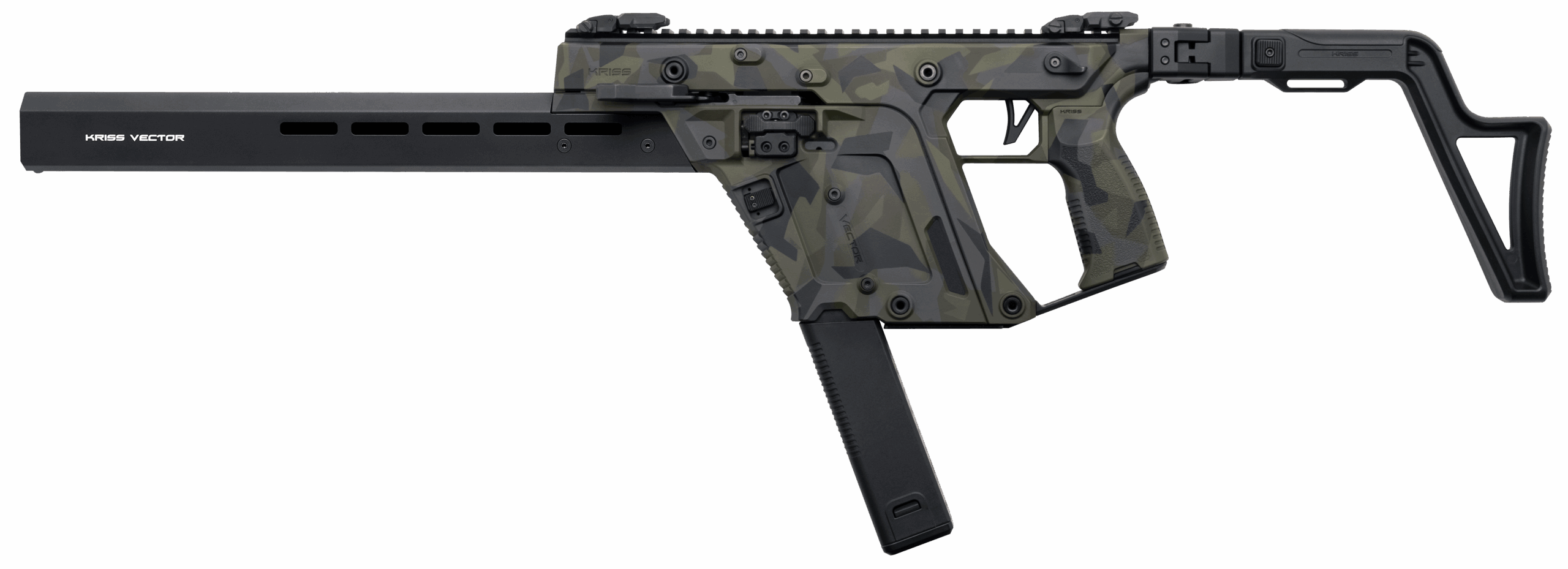 KRISS VECTOR CRB G3 9MM 16″ – 40RD FOLDING STOCK WOODLAND - No Credit Card Fees - Low, flat rate shipping