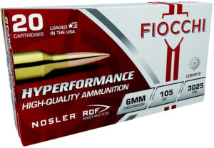 Fiocchi 6mm Creedmoor 105gr RDF Match Ammo - 20 Rounds