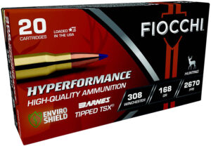 Fiocchi 308 Winchester Ammo 168gr Barnes TSX - 20 Rounds