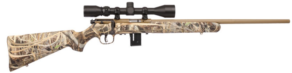 93 XP .22 Mag 21" 3-9x40 Scope Camo/Syn AT 5-rd - Savage Arms