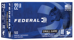 Federal 22LR 38gr Copper-Plated Ammo - 50 Box