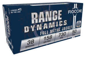Fiocchi .38 Special 158gr FMJ Range Dynamics Ammo