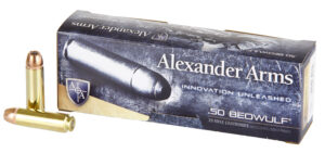 Alexander Arms .50 Beowulf 350gr Hornady XTP Ammo