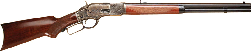 CIMARRON 1873 DELUXE 32-20 – 20″ OCT. CC/BLUED PISTOL GRIP - No Credit Card Fees - Free Shipping