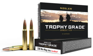 Nosler Trophy Grade .338 Win Mag 250gr AccuBond Ammo