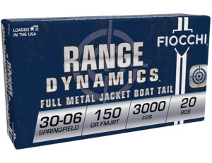 Fiocchi 30-06 Springfield 150gr FMJ BT Ammo - 20/Box