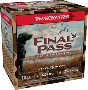 Winchester 20 Gauge Ammo 3" 1oz 2.5/4 Shot - 25 Rounds
