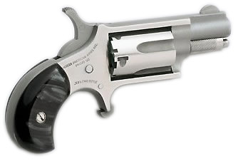 NORTH AMERICAN ARMS MINI 22LR REV 1-1/8 SS BLK PRL - No Credit Card Fees - Low, flat rate shipping