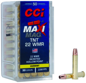 CCI Maxi-Mag TNT .22 WMR 30gr Hollow Point Ammo