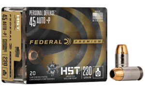 Federal Premium HST 45 ACP+P 230GR JHP Ammo