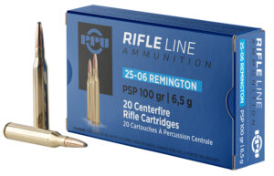 PPU .25-06 Remington 100gr PSP Rifle Ammo - 20 Rounds