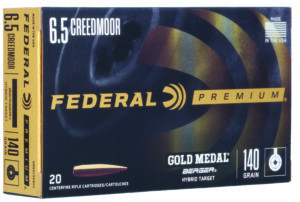 Federal Gold Medal 6.5 Creedmoor 140gr Berger Hybrid