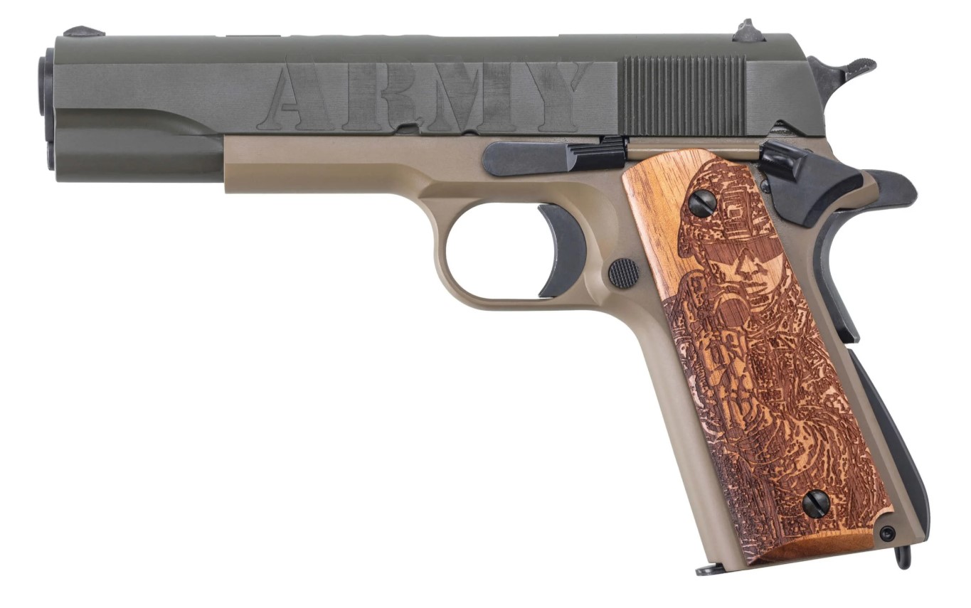 AUTO-ORDNANCE – THOMPSON 1911A1 ARMY 250TH 45ACP 5″ 7+1 - No Credit Card Fees - Low, flat rate shipping