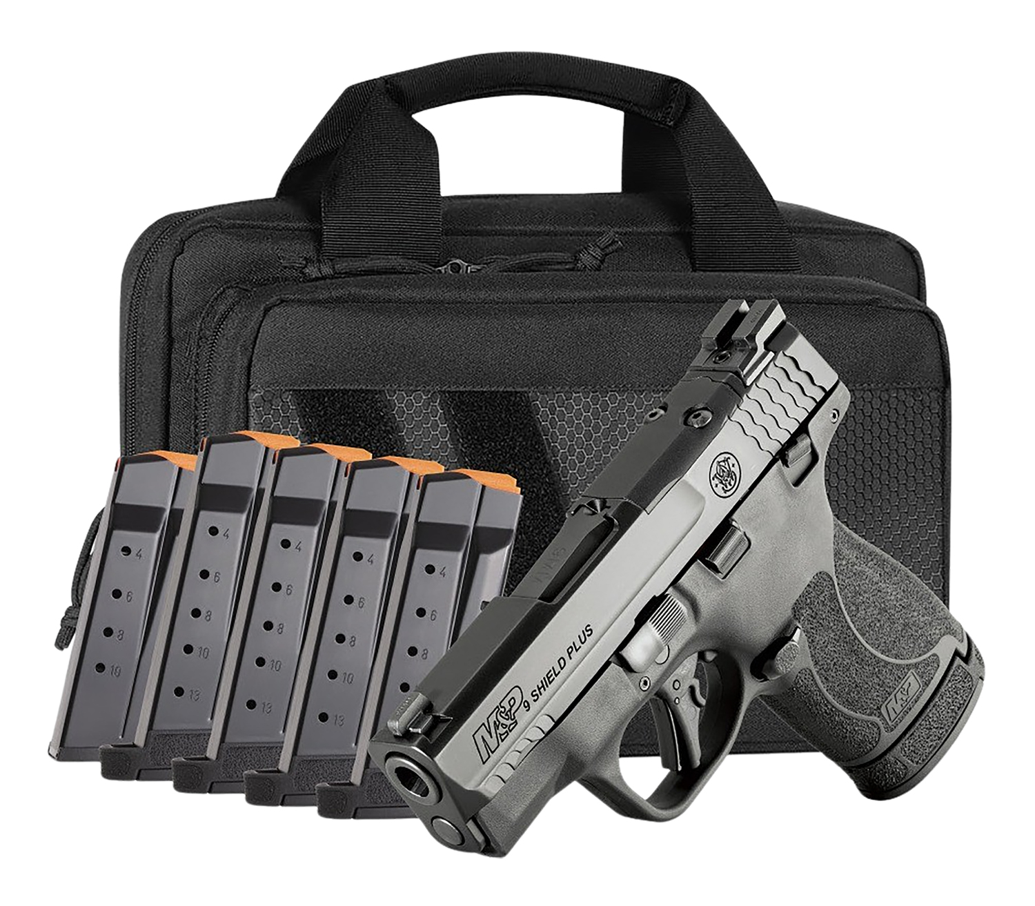 S&W M&P9 SHIELD PLUS OPTICS CT – TS NIGHT SGT 6 MAGS BUNDLE - No Credit Card Fees - Low, flat rate shipping