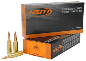 HSM 22ARC 75gr Varmint Hollow Point Boat Tail Ammo